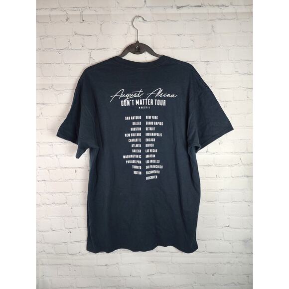 AUGUST ALSINA Dont't Matter Tour Shirt Size L Black Urban Hip Hop RAP Vtg - Picture 4 of 4